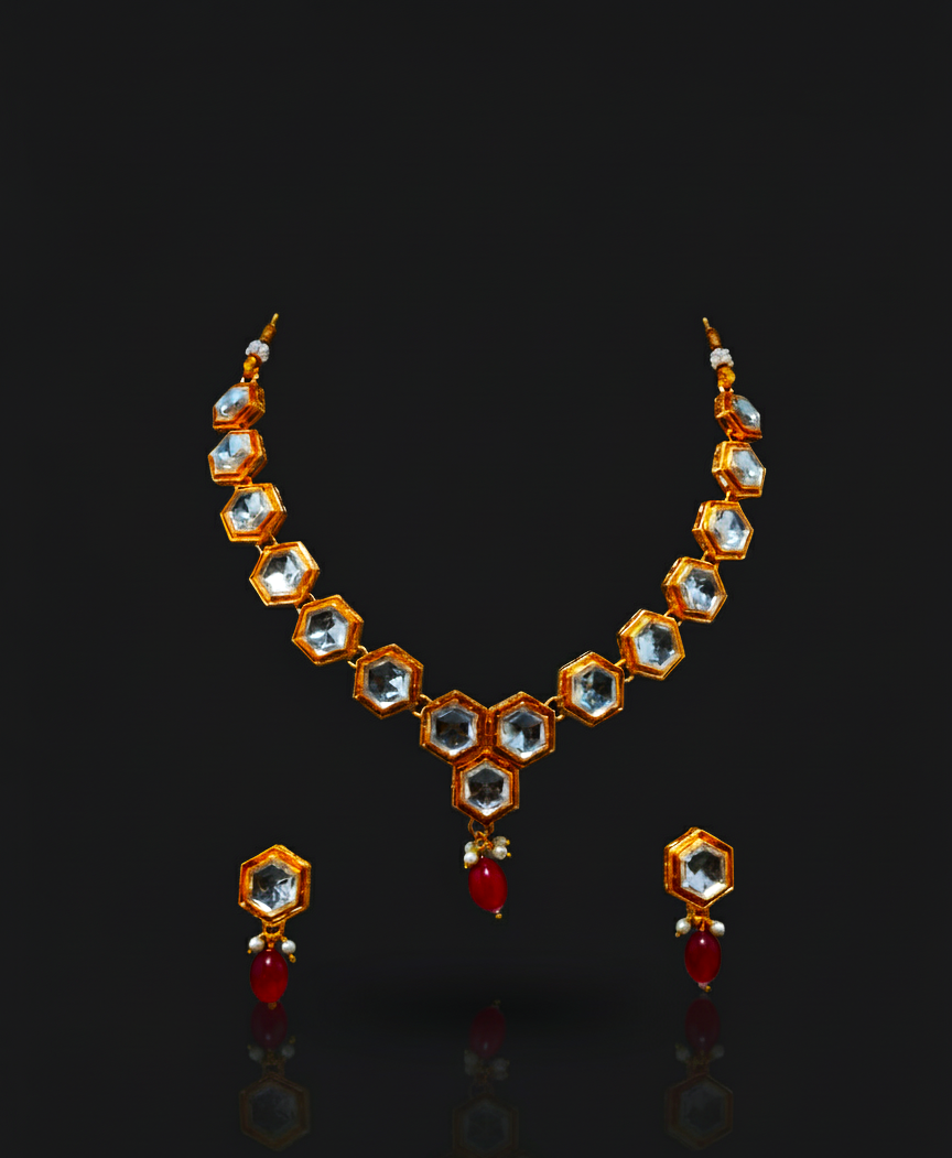 Scarlet Spark Necklace set