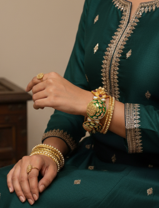 Peacock Glory Bangles