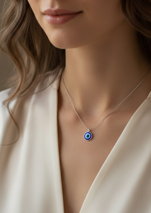 925 Silver Evil Eye Pendant